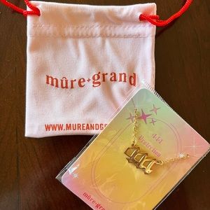 Mure + Grand Angel Number Necklace, 444